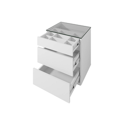 Mesa de Cabeceira Belize Branco - Casa D Móveis - 3