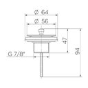 Ver imagem 3 de Válvula para Lavatório Luxo Docol Cromada