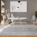 Ver imagem 4 de Mesa de Jantar Orgânica 120cm Barcelona Branco