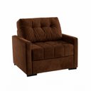 Ver imagem 7 de Sofá Cama 100cm Murilo Uno em Veludo com Pés de Madeira