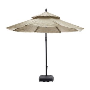 Ombrelone Articulado Nude de 2,7m em Poliéster Estrutura em Alumínio e Proteção contra Raios Uv