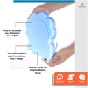Ver imagem 5 de Prato Refeição 3 Divisórias Infantil Silicone Ventosa Bebê Leaozinho Azul