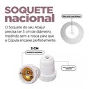 Ver imagem 4 de Cúpula de Abajur 25x30x40cm Tecido Algodão Soquete Nacional Ref 78