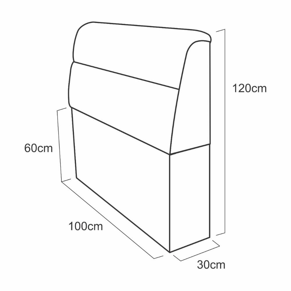 Cabeceira Imperador Com Baú 160Cm Queen Suede Bege - Bebezin - 3