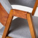 Ver imagem 7 de Kit 4 Cadeiras Luiza Sala de Jantar com Braço Madeira Maciça Movellu Home