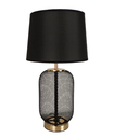 Ver imagem 2 de Abajur de Mesa Ravena com Cúpula Preta para Cabeceira de Cama, Quartos e Salas