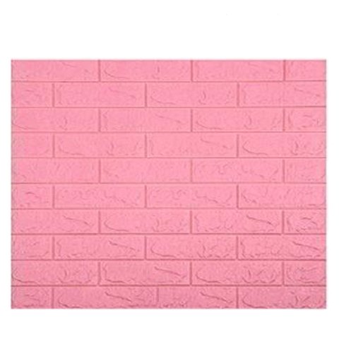 Kit 10 Un/ Espuma 3d - Tijolo Rústico - Rosa