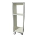 Ver imagem 1 de Mesa de Cabeceira Moderna com Rodas 60x20x20