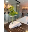 Ver imagem 3 de Vaso Solitário em Pedra Natural com Tubo de Vidro para Decoração