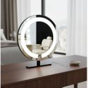 Ver mais imagens de Espelho Redondo Duplo Iluminação Led Bancada 50cm Premium