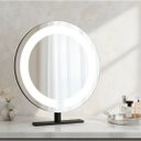 Ver imagem 6 de Espelho Redondo Duplo Iluminação Led Bancada 50cm Premium