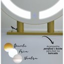 Ver imagem 3 de Espelho Redondo Duplo Iluminação Led Bancada 50cm Premium