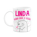 Ver imagem 1 de Caneca Flork Amigas - Linda, Pena que É Doida