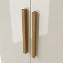 Ver imagem 7 de Guarda Roupa Casal Modulado 9 Portas 5 Gavetas com Cabeceira 100% MDF Imperial Yescasa Cinamomo/Off White