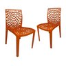 Kit 2 Cadeiras Gruvyer Terracota Sala de Jantar Cozinha Restaurante Cafeteria - 2