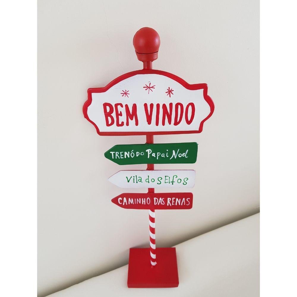 Placa Decorativa de Natal para Móvel 46cm - 4