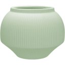 Ver imagem 1 de Cachepô de Cerâmica Verde 12x15x15cm Vaso Plantas Jardim Sala Suculenta Flores