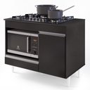 Ver imagem 3 de Balcão Multiuso Para Cooktop 4 Bocas Georgia Preto