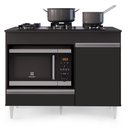 Ver imagem 2 de Balcão Multiuso Para Cooktop 4 Bocas Georgia Preto