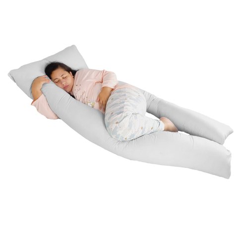 Travesseiro Gigante Anatômico 190x80cm Happy Line - Branco