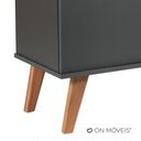 Ver imagem 6 de Rack para Tv 180cm Retro Mdf Grafite Dallas - On Móveis