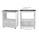 Ver imagem 4 de Kit Balcão para Pia 120cm Bianca + Balcão para Cooktop 4 Bocas Elisa - Branco
