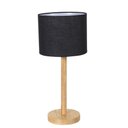 Ver imagem 1 de Abajur em Madeira e Tecido 25cm X 45cm