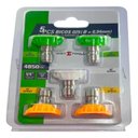 Ver imagem 1 de Jogo 5 Bicos 2 Verdes 25°, 2 Amarelos 15°, 1 Branco 40° Sigma Tools