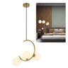 Lustre Pendente Meia Lua Luminaria Enfeite Luxo Decorativo Cozinha Sala Quarto Recepçao Comercial Re - 1