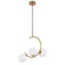 Lustre Pendente Meia Lua Luminaria Enfeite Luxo Decorativo Cozinha Sala Quarto Recepçao Comercial Re - 3