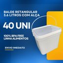 Ver imagem 2 de Balde Retangular 3.6lts com Tampa para Filtro - 40 Pçs