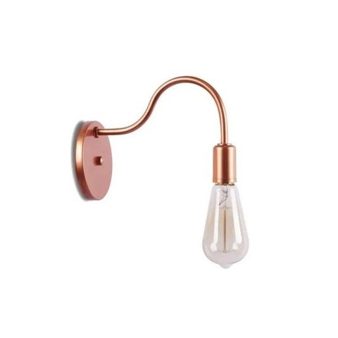 Arandela Parede Cobre Vintage Retrô Industrial Soquete E27