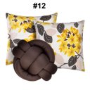 Ver imagem 2 de Kit 2 Almofadas Decorativas cheias mais Almofada Nó Tabaco