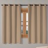 Cortina Blackout Tecido 2,20m X 1,30m Corta 100% Luz Blecaute para Sala Quarto Janela Cozinha Bege - 2
