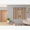 Ver imagem 3 de Cortina Blackout Tecido 2,20m X 1,30m Corta 100% Luz Blecaute para Sala Quarto Janela Cozinha Bege