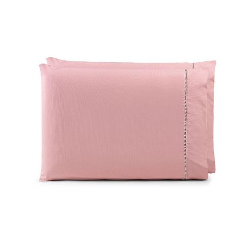 Par de Fronhas 70cm X 50cm 2 Peças Paris 100% Algodão Percal 150 Fios Cor:rosê