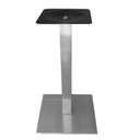 Ver imagem 2 de Mesa de Jantar Quadrada 70 cm Tampo Branco em MDP Base Alpha Inox