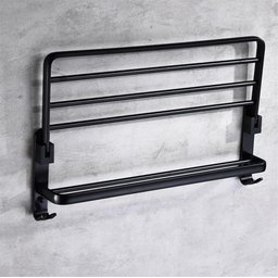 Suporte Embralumi Porta Toalha Banho Duplo Parede 7 Ganchos Banheiro 60cm - 5