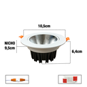 Ver imagem 3 de Spot Refletor Led Regulável Embutido Cob 15w Ip20 4000k