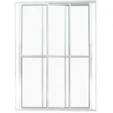 Ver imagem 1 de Porta de Aluminio Sacada 3 Folhas Móveis com Trinco Linha Leve:branco/2,10 X 1,20