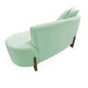 Ver imagem 4 de Namoradeira Sofá Feijão Luna Orgânica Veludo Acqua