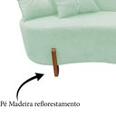 Ver imagem 6 de Namoradeira Sofá Feijão Luna Orgânica Veludo Acqua