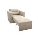 Ver imagem 2 de Sofa Cama Solteiro Marlene - Poltrona Cama Solteiro: Bege