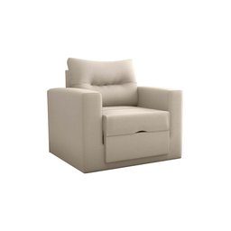 Sofa Cama Solteiro Marlene - Poltrona Cama Solteiro:bege - 1