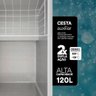Freezer Expositor Horizontal Eos 120 Litros Eco Gelo com Tampa de Vidro Eeh120xx 220v - 4