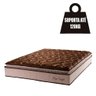 Colchão Casal Espuma Pillow Top High Comfort Marrom/Bege Hellen - Suporta até 120kg por Pessoa - 4