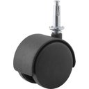 Ver imagem 1 de Rodizio Giratório Duplo 60mm 30kg Nylon Pino Cone 8x38mm Rc9