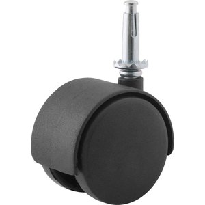 Rodizio Giratório Duplo 60mm 30kg Nylon Pino Cone 8x38mm Rc9