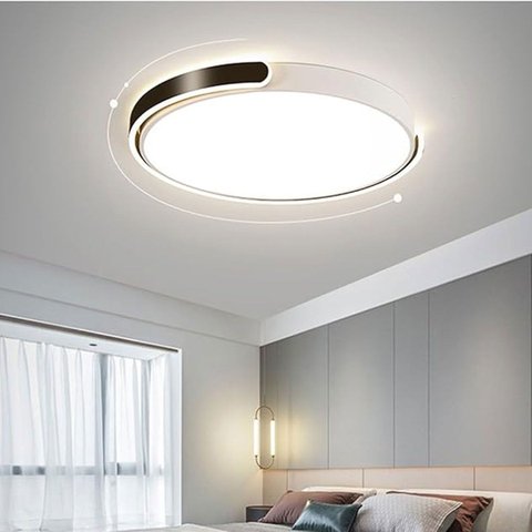 Luminaria Plafon 3 em 1 Led Iluminaçao Minimalista Casa Quarto Sala de Estar Recepçao Escritorio Amb