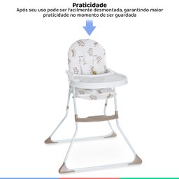 Cadeira Alta De Bebê Para Alimentação Refeição Até 23 Kg Nick Real Galzerano - 3